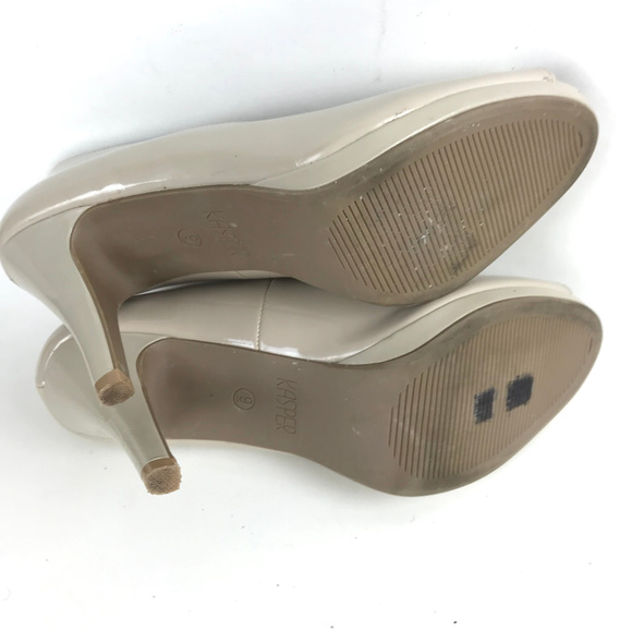 Kasper Peep Toe Heels Shoes Size 9 Women Beige - Picture 7 of 8
